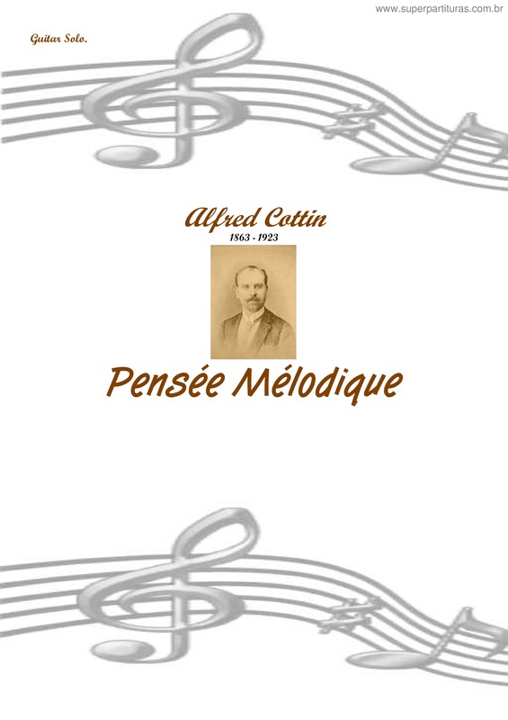 Partitura da música Pensée Mélodique