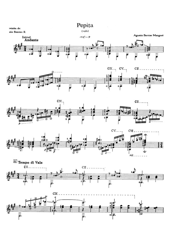 Partitura da música Pepita v.3