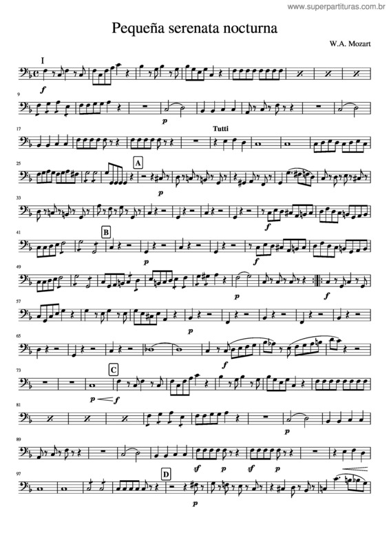 Partitura da música Pequeña Serenata Nocturna v.5
