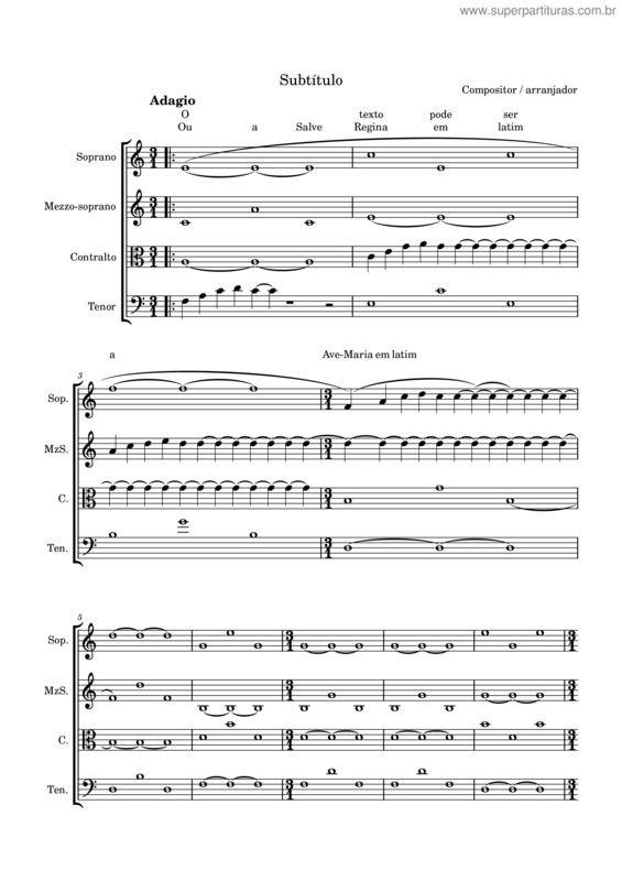 Partitura da música Pequena Liturgia Parte 2 Invocatio Ad Sanctam Virginem Mariam – Bobhaeberlin