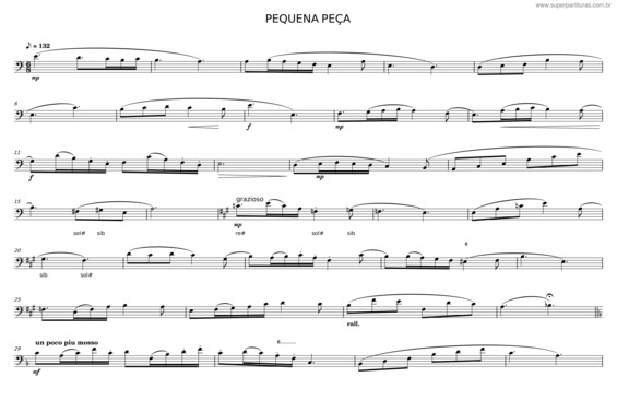 Partitura da música Pequena Peça v.4