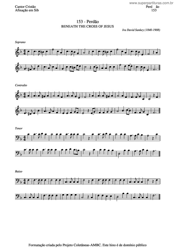 Partitura da música Perdão v.3
