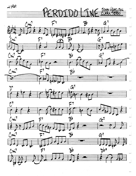 Partitura da música Perdido Line v.7