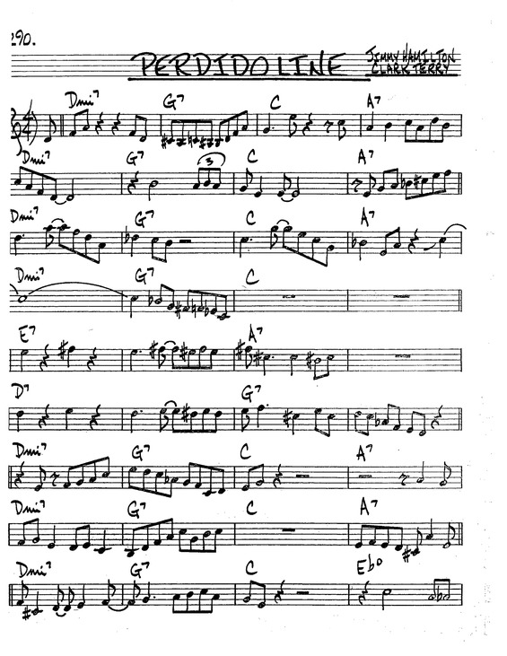 Partitura da música Perdido Line v.8