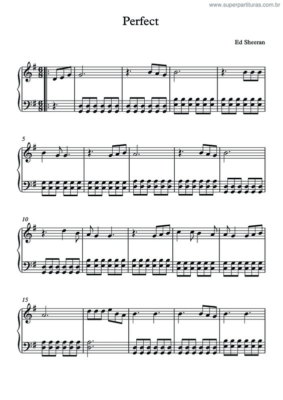 Partitura da música Perfect v.2