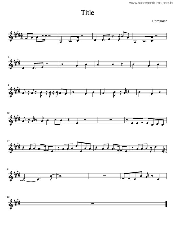 Partitura da música Perfume Ptx