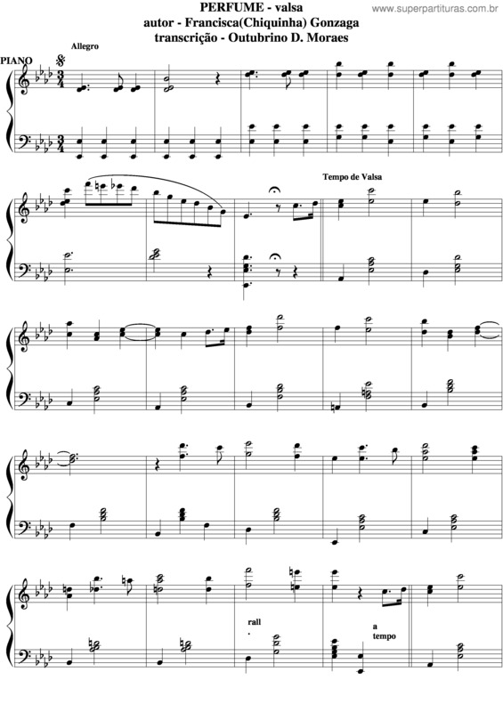 Partitura da música Perfume v.3