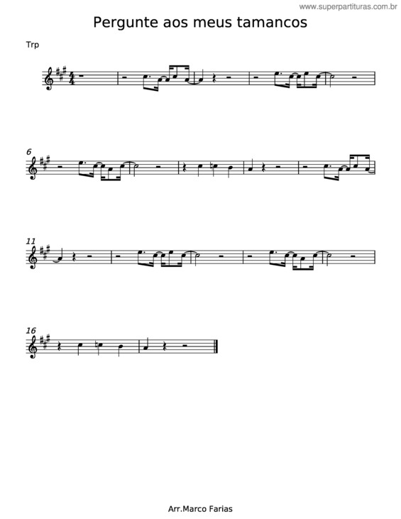 Partitura da música Pergunte Aos Meus Tamancos v.3