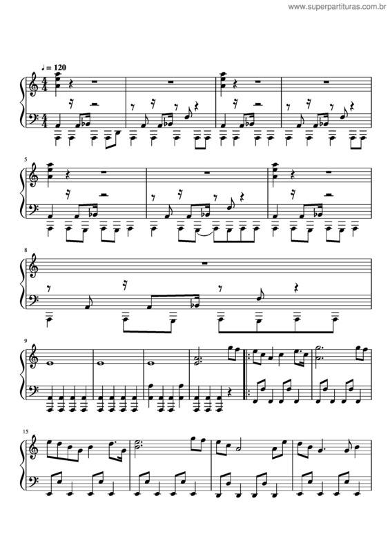 Partitura da música Persona 4 Long Way