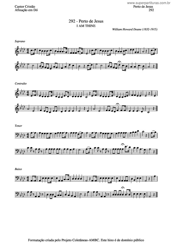 Partitura da música Perto De Jesus v.3