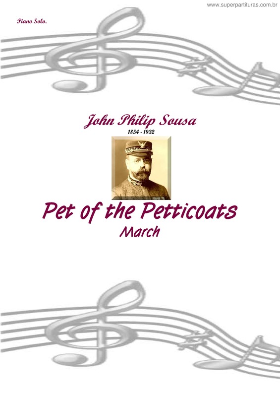 Partitura da música Pet of the Petticoats