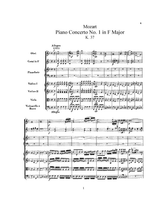 Partitura da música Piano Concerto No. 1 v.11
