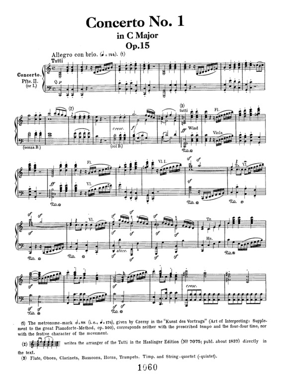 Partitura da música Piano Concerto No. 1 v.3