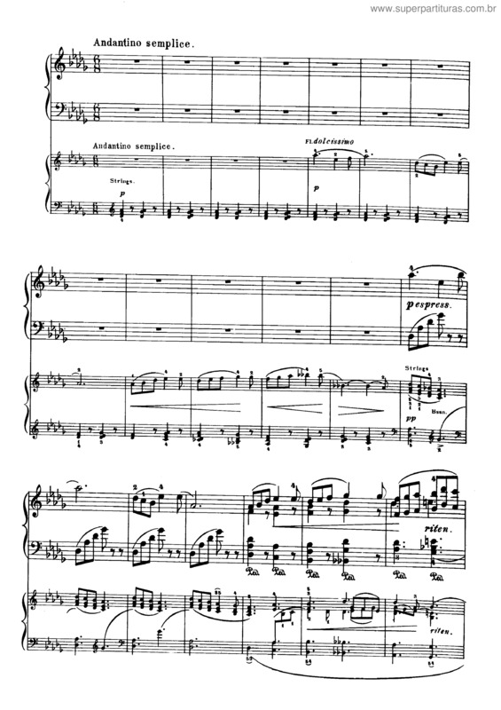 Partitura da música Piano Concerto No. 1 v.6