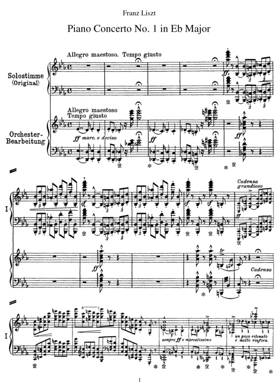 Partitura da música Piano Concerto No. 1 v.7