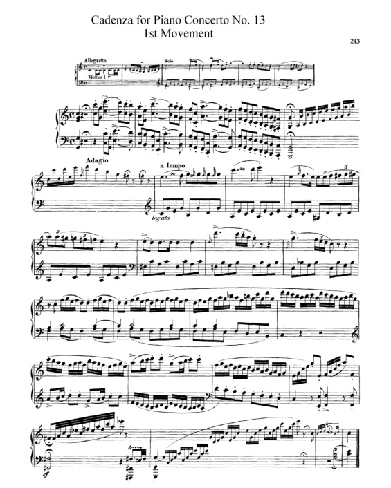 Partitura da música Piano Concerto No. 13 v.2