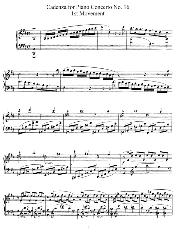 Partitura da música Piano Concerto No. 16 v.2