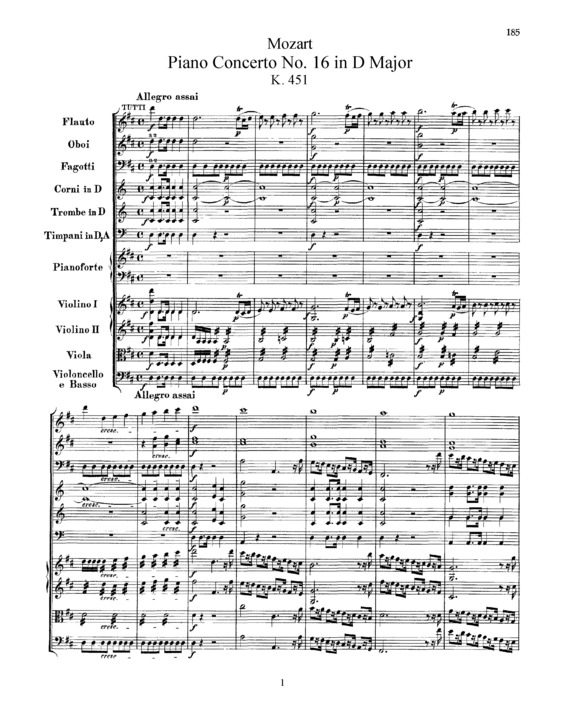 Partitura da música Piano Concerto No. 16