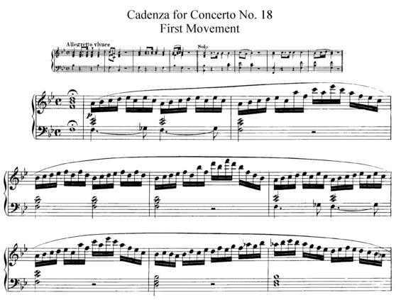 Partitura da música Piano Concerto No. 18 v.2