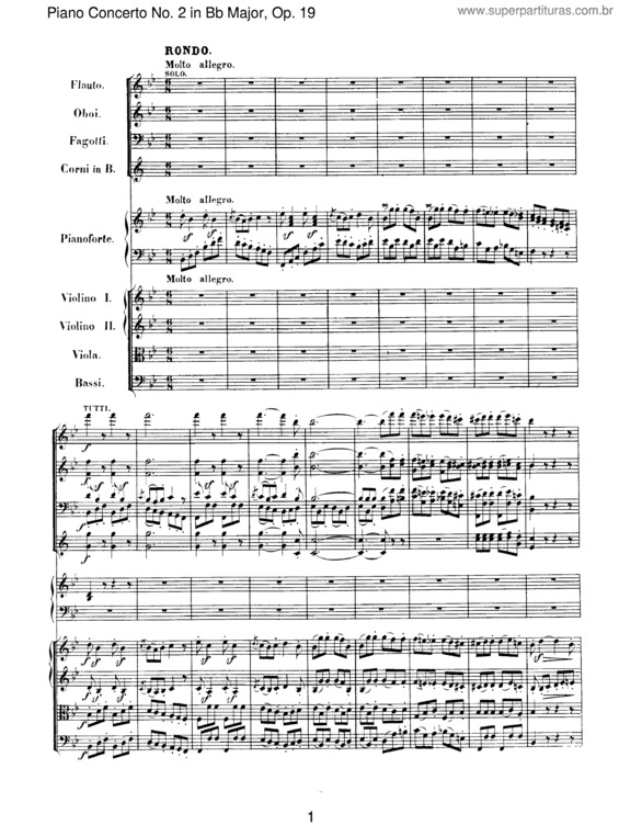 Partitura da música Piano Concerto No. 2 v.7