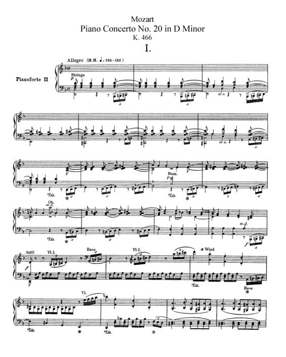 Partitura da música Piano Concerto No. 20 v.3