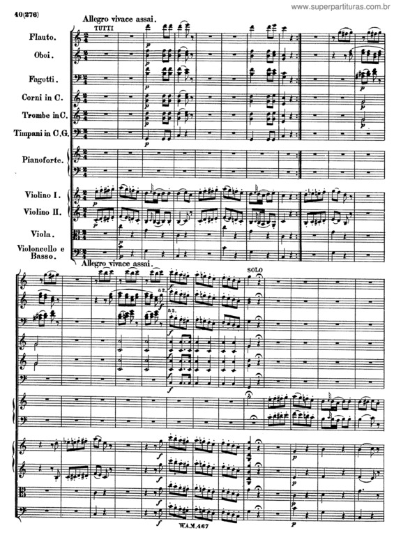 Partitura da música Piano Concerto No. 21 v.4