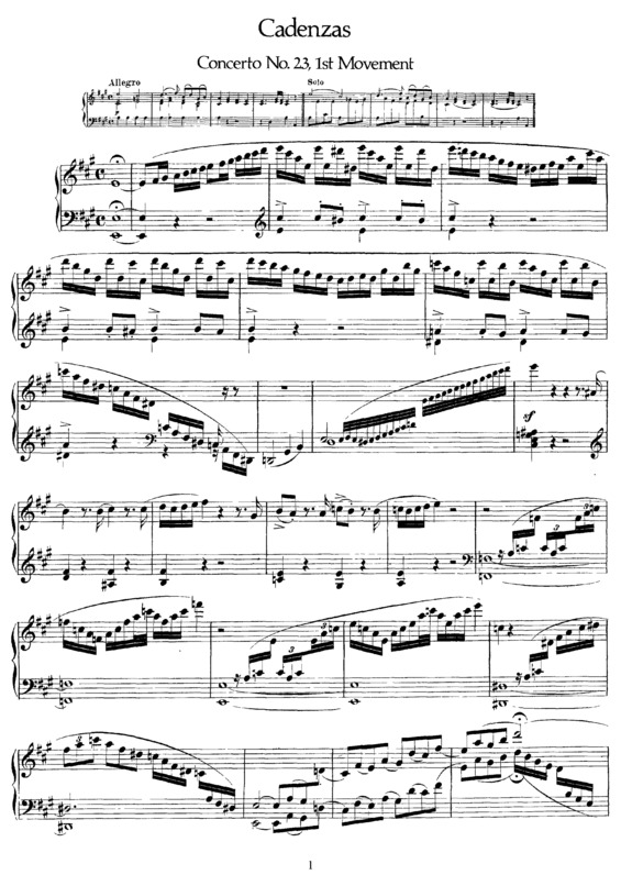 Partitura da música Piano Concerto No. 23 v.2