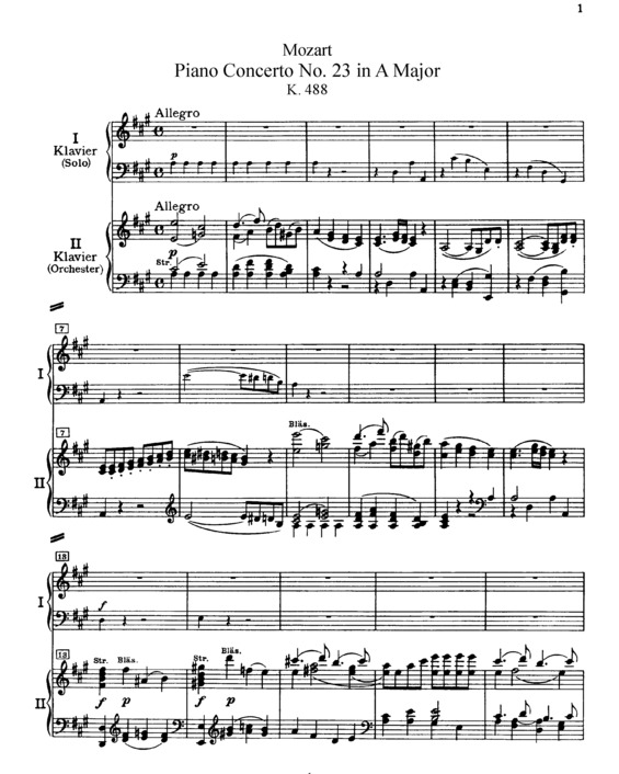 Partitura da música Piano Concerto No. 23 v.3
