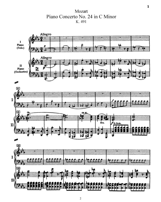 Partitura da música Piano Concerto No. 24 v.2