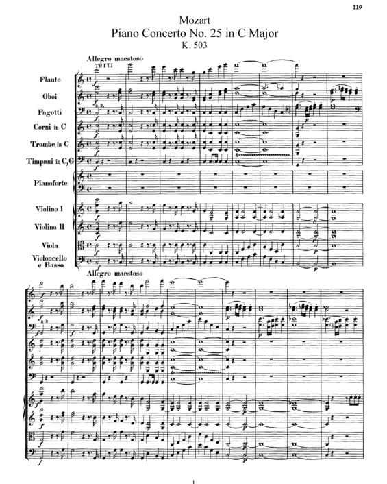 Partitura da música Piano Concerto No. 25 v.2