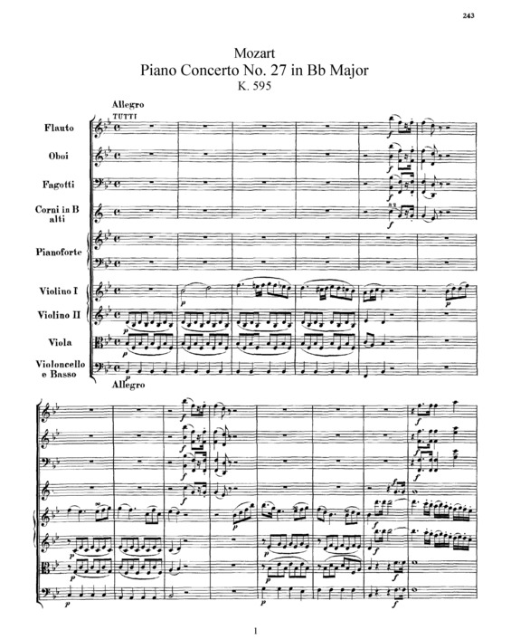 Partitura da música Piano Concerto No. 27 v.3