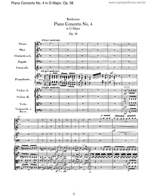 Partitura da música Piano Concerto No. 4 v.3