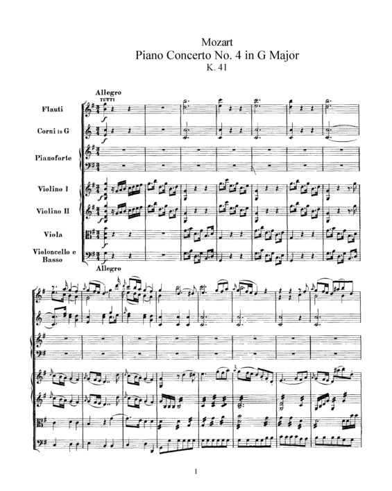 Partitura da música Piano Concerto No. 4