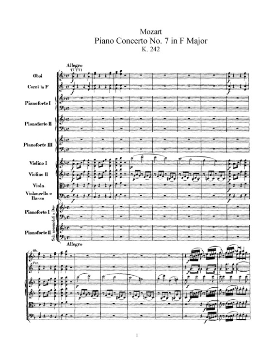 Partitura da música Piano Concerto No. 7 v.2