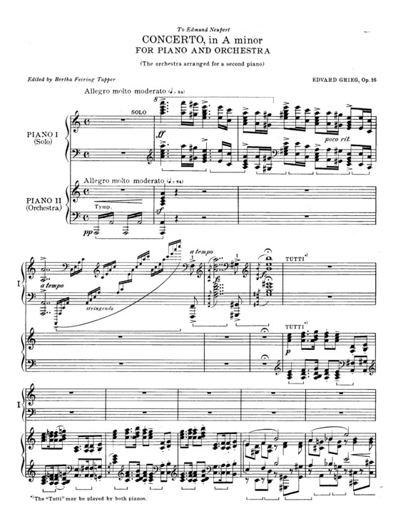 Partitura da música Piano Concerto