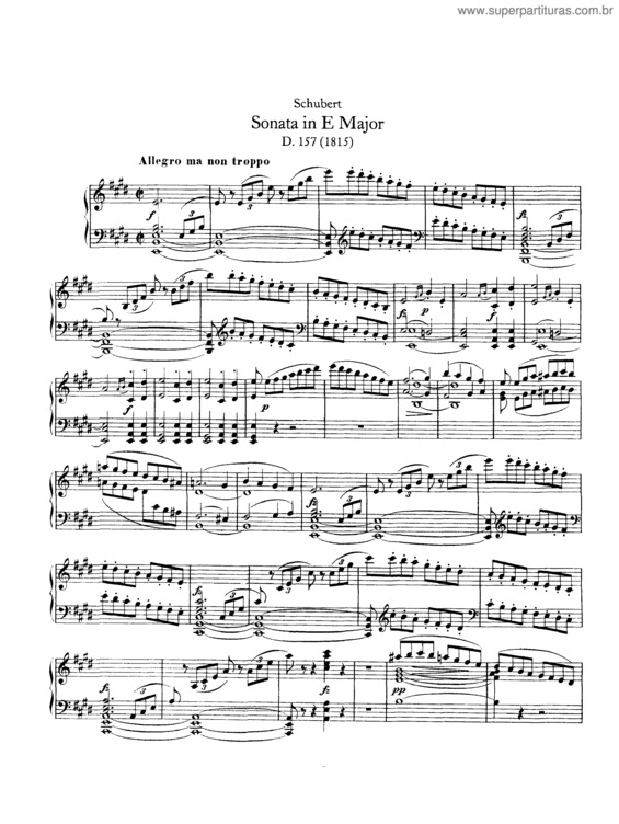 Partitura da música Piano Sonata No. 1 v.7