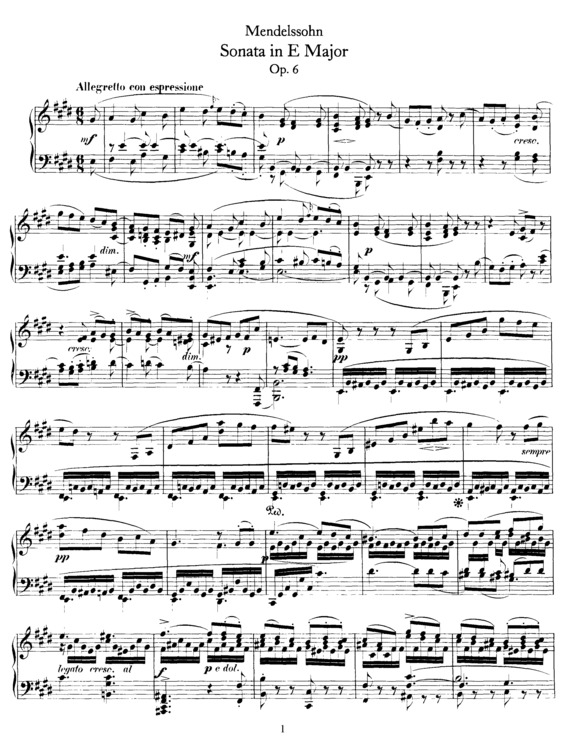 Partitura da música Piano Sonata No. 1 v.8
