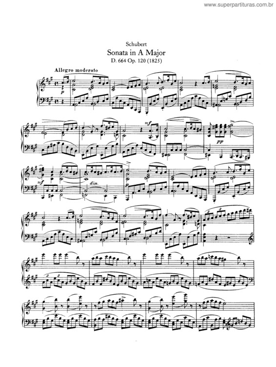 Partitura da música Piano Sonata No. 13 v.2