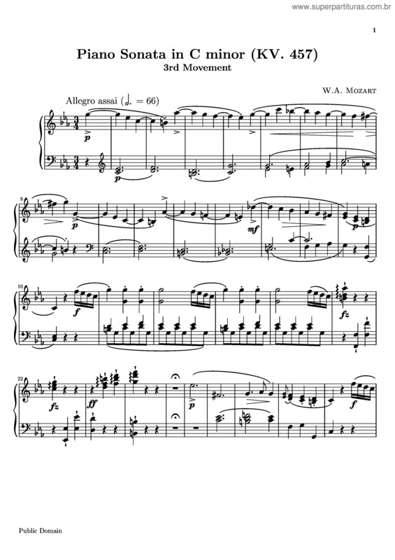 Partitura da música Piano Sonata No. 14 v.2