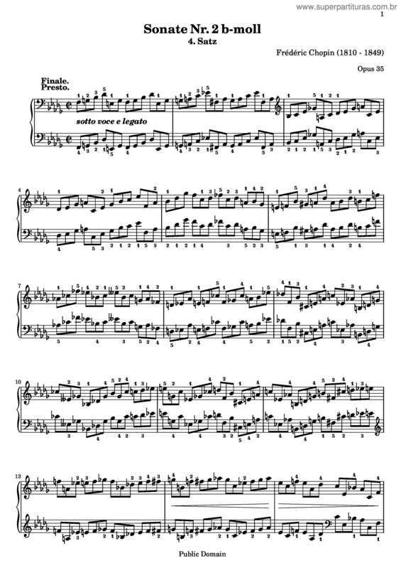 Partitura da música Piano Sonata No. 2 v.3