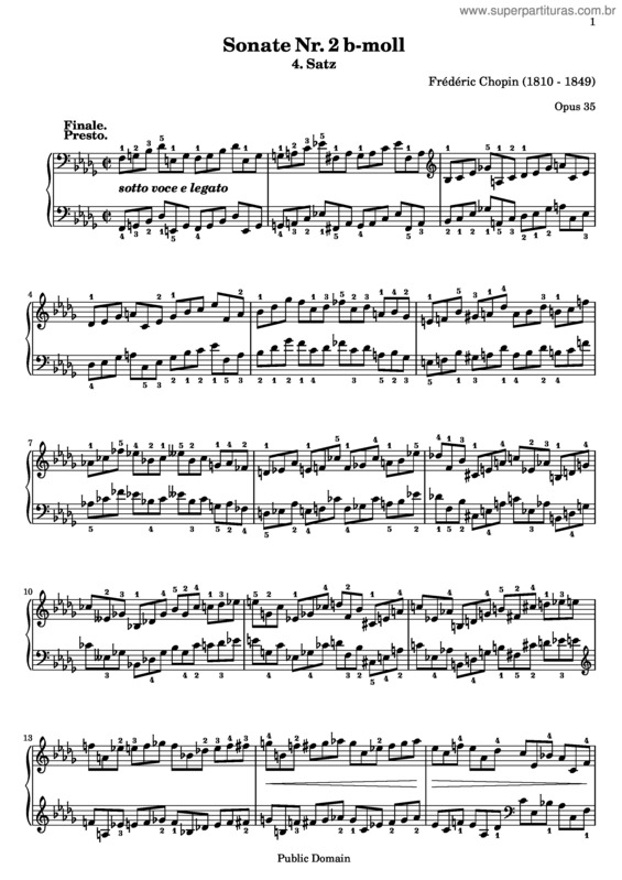 Partitura da música Piano Sonata No. 2 v.3