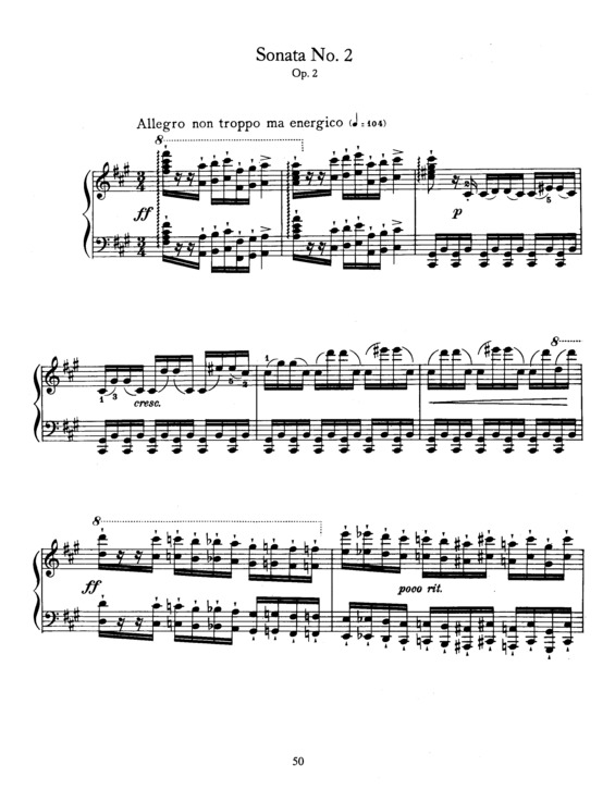 Partitura da música Piano Sonata No. 2 v.6