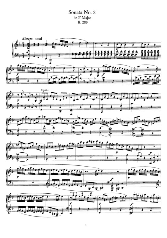 Partitura da música Piano Sonata No. 2