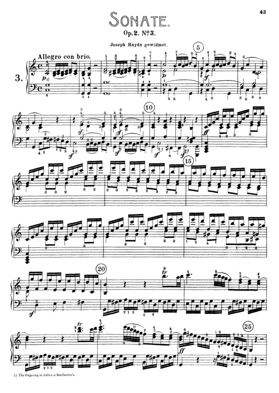 Partitura da música Piano Sonata No. 3 v.3