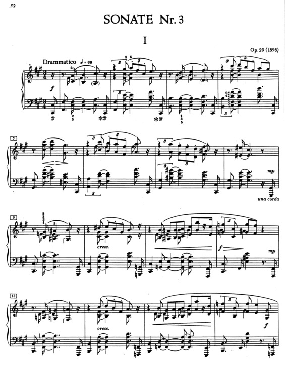 Partitura da música Piano Sonata No. 3 v.4