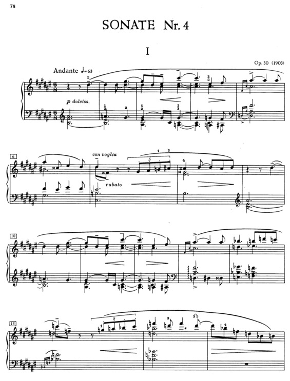 Partitura da música Piano Sonata No. 4 v.2