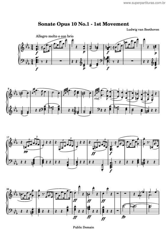 Partitura da música Piano Sonata No. 5 v.2