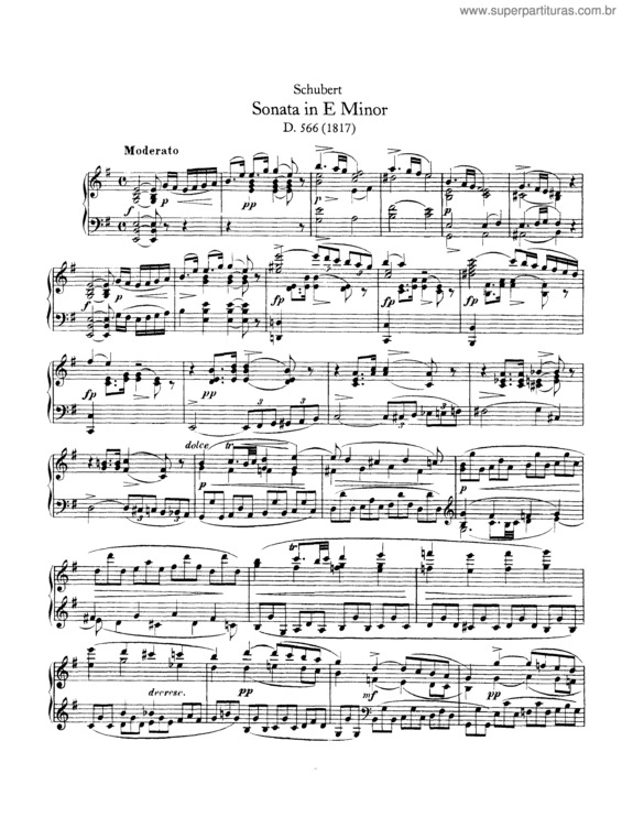 Partitura da música Piano Sonata No. 6 v.5