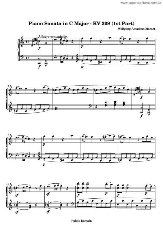 Partitura da música Piano Sonata No. 7 v.2