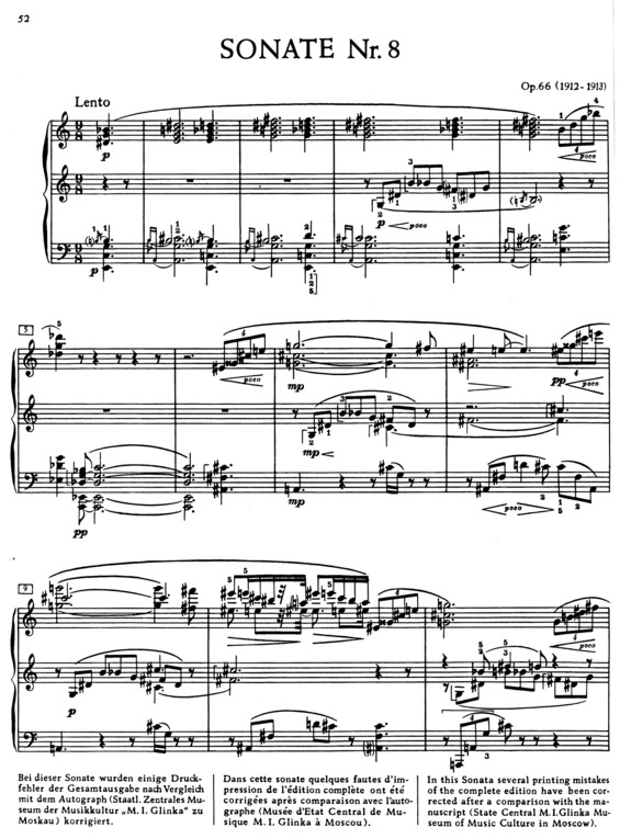 Partitura da música Piano Sonata No. 8 v.2